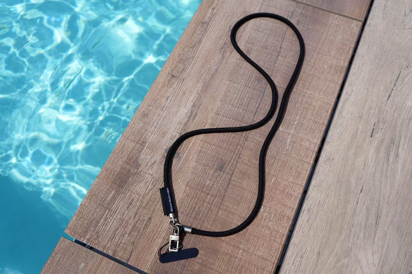 CCO Black Phone Lanyard – 47” Adjustable Crossbody & Neck Strap, 0.28” Thick with Patch Tether, Hands-Free Cellphone Holder for Travel, Work & Daily Use