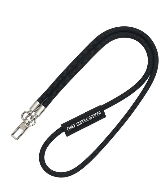 CCO Black Phone Lanyard